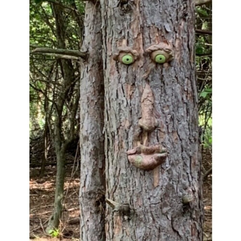 Tree Faces Decor Outdoor Large 15 inch, Extra Large Tree Faces, Old Man Tree